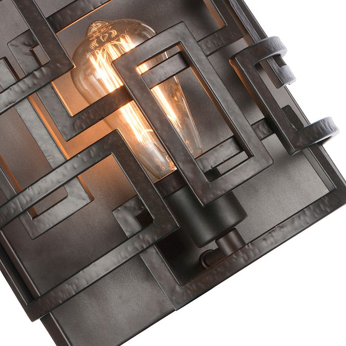 CWI Lighting Litani 1 Light Wall Light, Brown