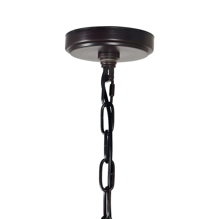 CWI Lighting Kali 4 Light Chandelier, Light Brown/Frosted