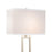 CWI Lighting Torren 1 Light Table Lamp, Satin Nickel