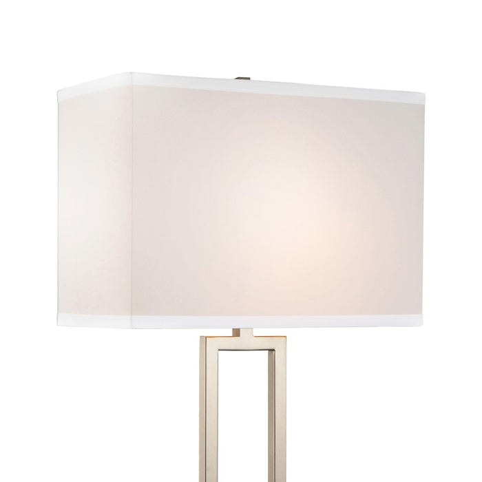 CWI Lighting Torren 1 Light Table Lamp, Satin Nickel