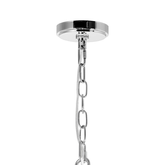 CWI Lighting Maury 6 Light Up Chandelier, Chrome/Clear