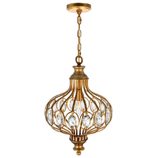 CWI Lighting Altair 1 Light Chandelier, Antique Bronze
