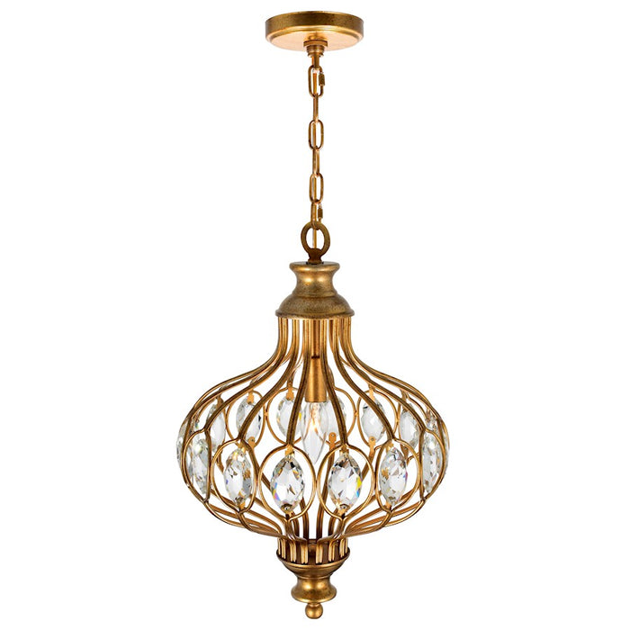 CWI Lighting Altair 1 Light Chandelier, Antique Bronze