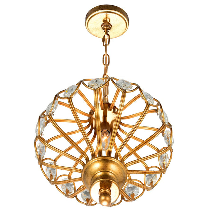 CWI Lighting Altair 1 Light Chandelier, Antique Bronze
