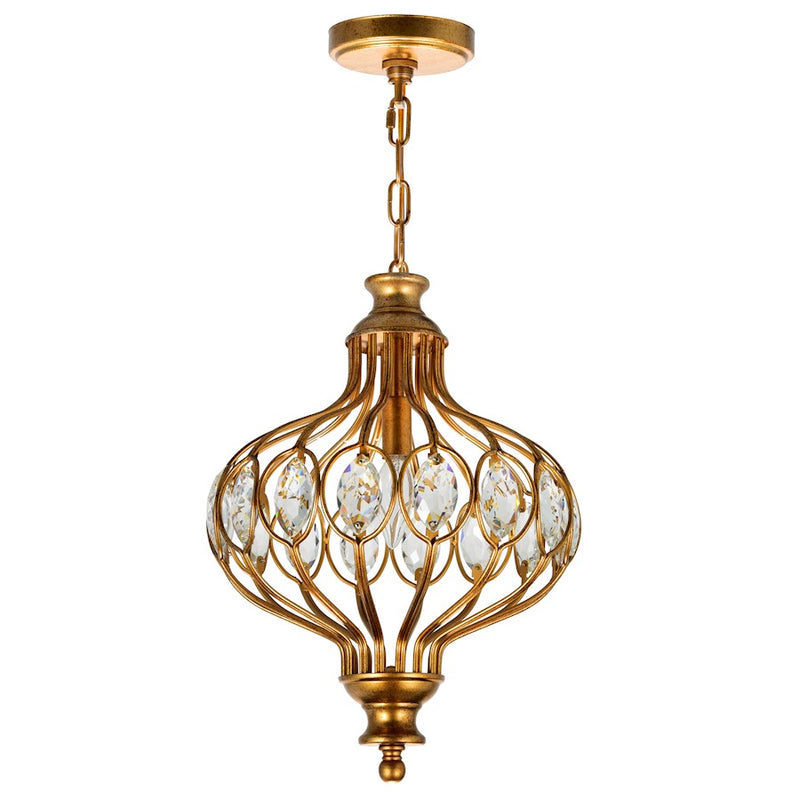CWI Lighting Altair 1 Light Chandelier, Antique Bronze