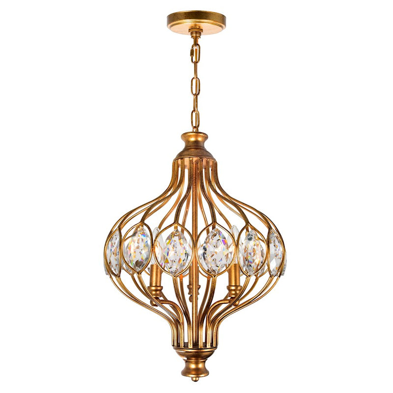 CWI Lighting Altair 3 Light Chandelier, Antique Bronze