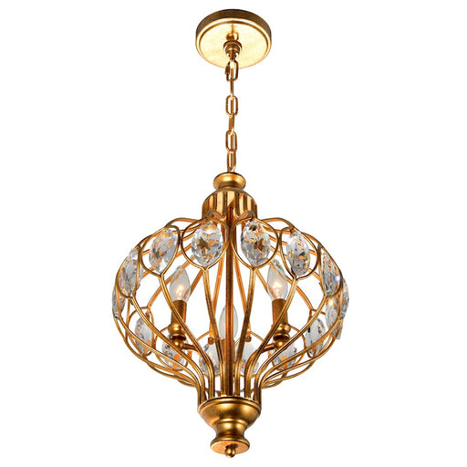 CWI Lighting Altair 3 Light Chandelier, Antique Bronze