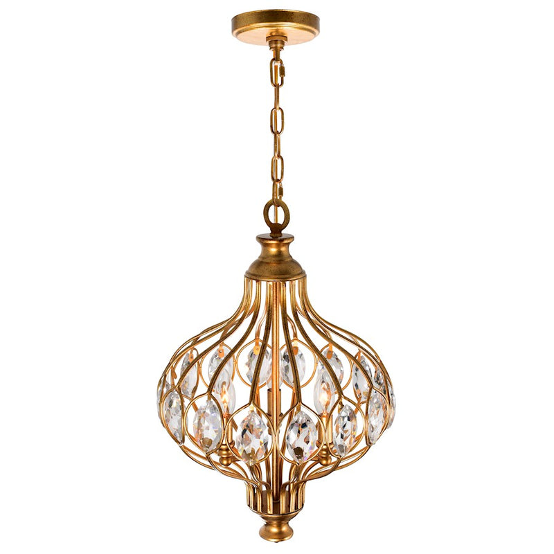 CWI Lighting Altair 3 Light Chandelier, Antique Bronze