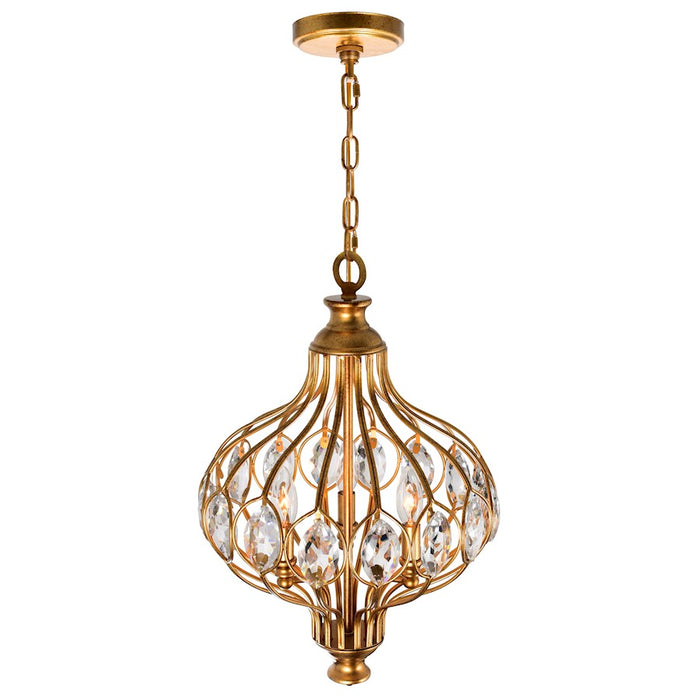 CWI Lighting Altair 3 Light Chandelier, Antique Bronze
