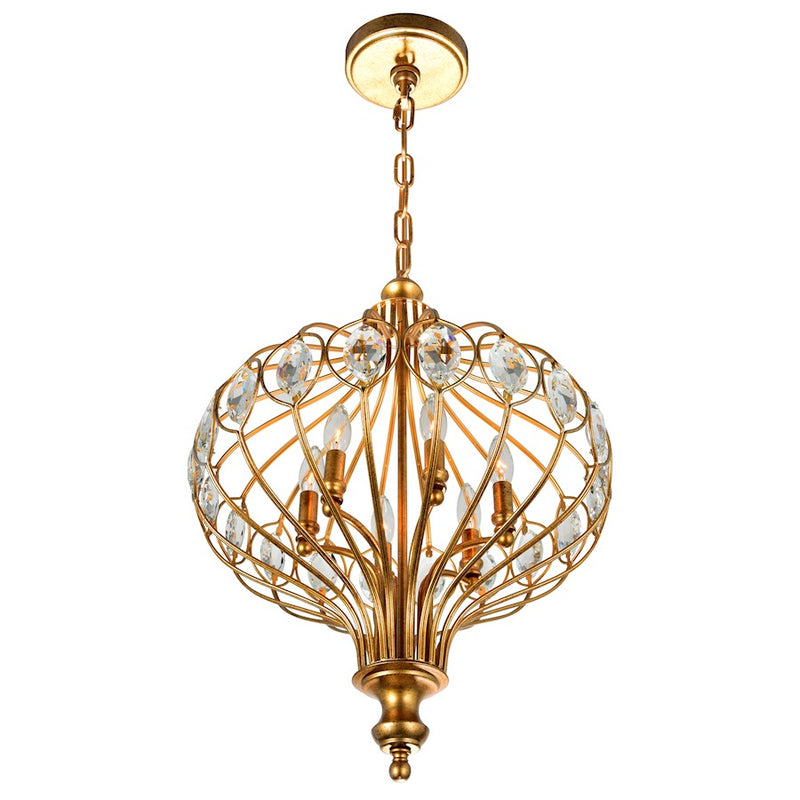 CWI Lighting Altair 6 Light Chandelier, Antique Bronze