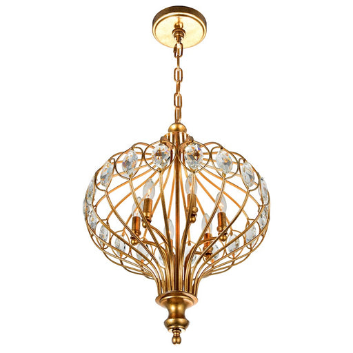 CWI Lighting Altair 6 Light Chandelier, Antique Bronze