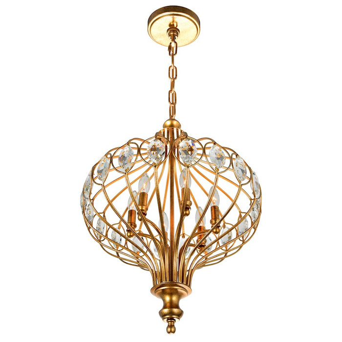 CWI Lighting Altair 6 Light Chandelier, Antique Bronze