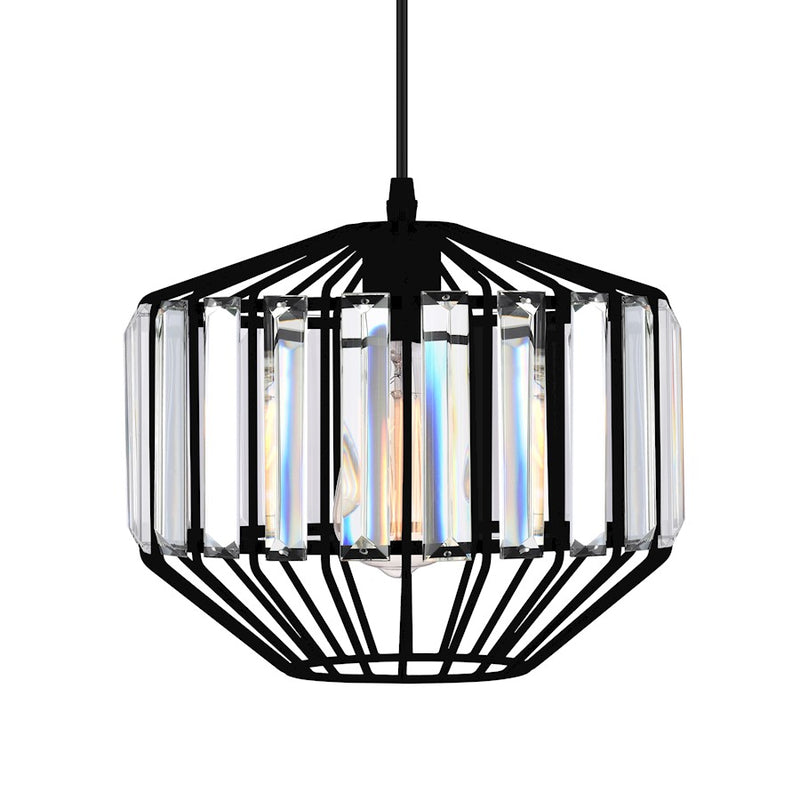 CWI Lighting Alethia 1 Light 10" Down Pendant, Black