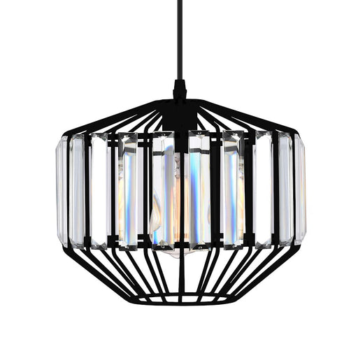CWI Lighting Alethia 1 Light 10" Down Pendant, Black