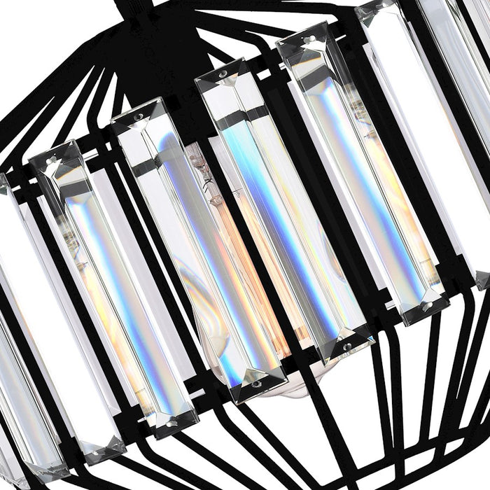 CWI Lighting Alethia 1 Light 10" Down Pendant, Black