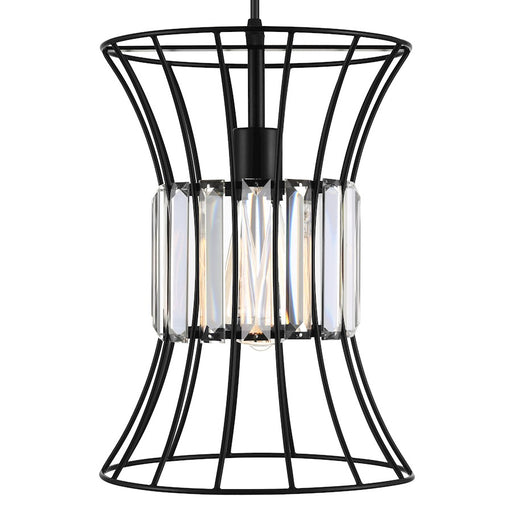 CWI Lighting Alethia 1 Light Down Pendant, Black-B