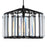 CWI Lighting Alethia 1 Light Drum Shade Pendant, Black