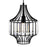 CWI Lighting Alethia 1 Light Down Pendant, Black-D