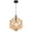 CWI Lighting Lante 1 Light Pendant, Black - 9945P13-1-101