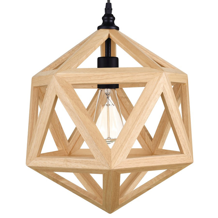 CWI Lighting Lante 1 Light Pendant, Black