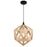 CWI Lighting Lante 1 Light Pendant, Black