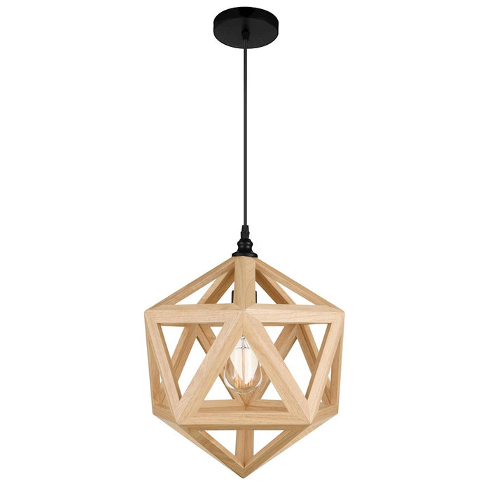 CWI Lighting Lante 1 Light Pendant, Black