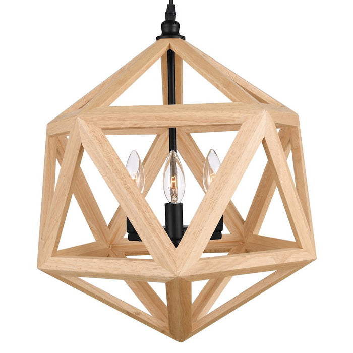 CWI Lighting Lante 3 Light Pendant, Black