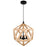 CWI Lighting Lante 3 Light Pendant, Black