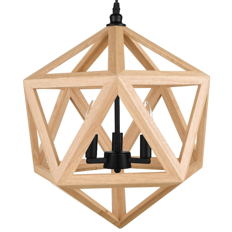 CWI Lighting Lante 3 Light Pendant, Black