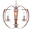 CWI Lighting Verbena 3 Light Chandelier, Pewter