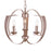 CWI Lighting Verbena 3 Light Chandelier, Pewter