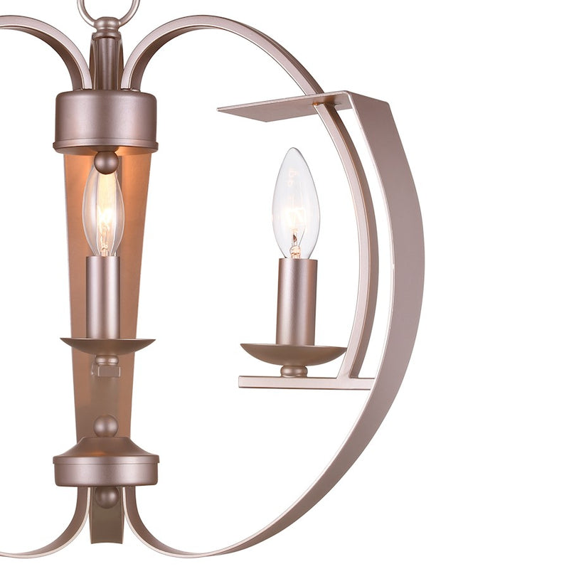 CWI Lighting Verbena 3 Light Chandelier, Pewter
