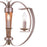 CWI Lighting Verbena 3 Light Chandelier, Pewter