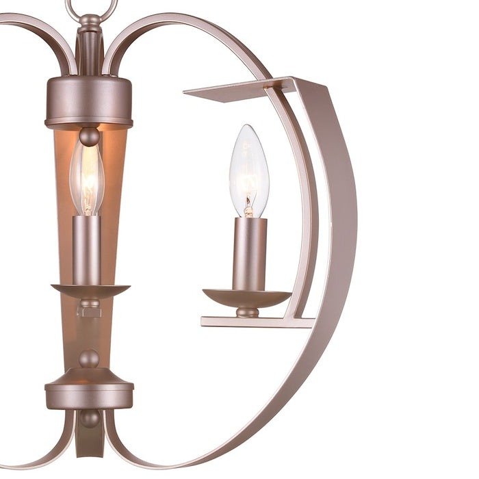 CWI Lighting Verbena 3 Light Chandelier, Pewter