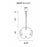 CWI Lighting Verbena 3 Light Chandelier, Pewter
