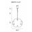 CWI Lighting Verbena 5 Light Chandelier, Pewter