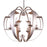 CWI Lighting Verbena 6 Light Chandelier, Pewter
