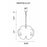 CWI Lighting Verbena 6 Light Chandelier, Pewter