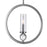 CWI Lighting Elton 1 Light Pendant, Satin Nickel/Clear
