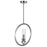 CWI Lighting Elton 1 Light Pendant, Satin Nickel/Clear