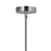 CWI Lighting Elton 1 Light Pendant, Satin Nickel/Clear