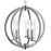 CWI Lighting Elton 3 Light Chandelier, Satin Nickel/Clear