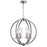 CWI Lighting Elton 6 Light Chandelier, Satin Nickel/Clear - 9951P19-6-606