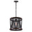 CWI Lighting Parsh 1 Light Drum Shade Mini Chandelier, Pewter - 9954P13-1-101