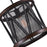 CWI Lighting Parsh 1 Light Drum Shade Mini Chandelier, Pewter