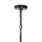 CWI Lighting Parsh 1 Light Drum Shade Mini Chandelier, Pewter
