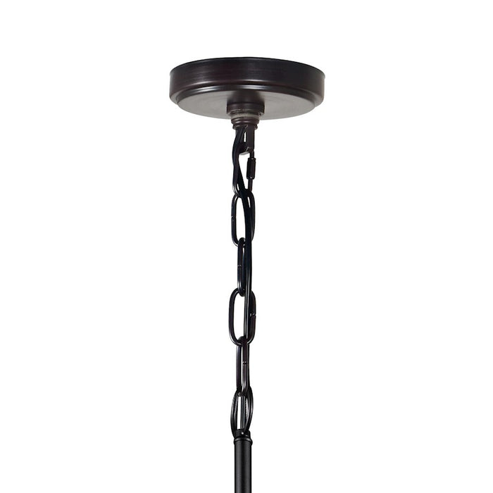 CWI Lighting Parsh 1 Light Drum Shade Mini Chandelier, Pewter