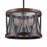 CWI Lighting Parsh 3 Light Drum Shade Chandelier, Pewter