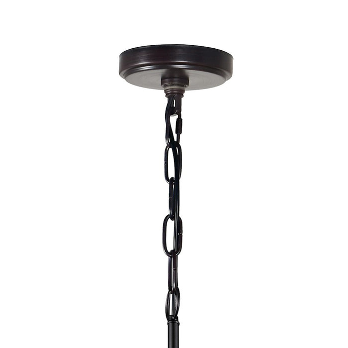 CWI Lighting Parsh 3 Light Drum Shade Chandelier, Pewter