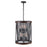 CWI Lighting Parsh 8 Light Drum Shade Chandelier, Pewter